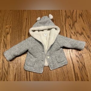 Baby Gap Infant Fleece-Lined Bear Button Jacket